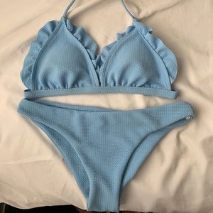 Zaful baby blue bikini